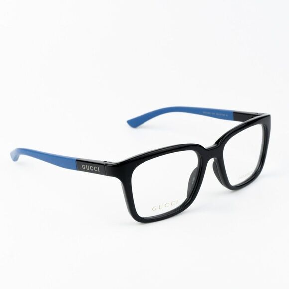 NEW Gucci GG1738O 004 Black Blue Unisex Square Eyeglasses GG 1738O